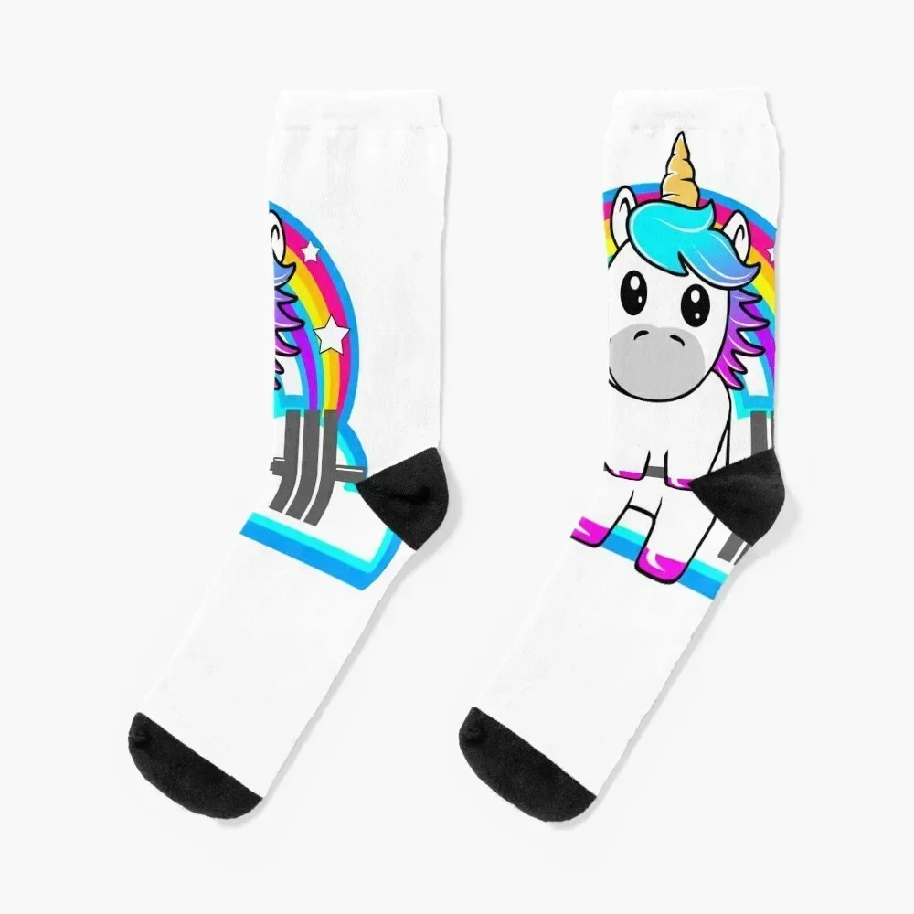 

Cute Barbell Unicorn / Fitness Life Socks custom cool christmas gifts soccer anti-slip Women's Socks Men's