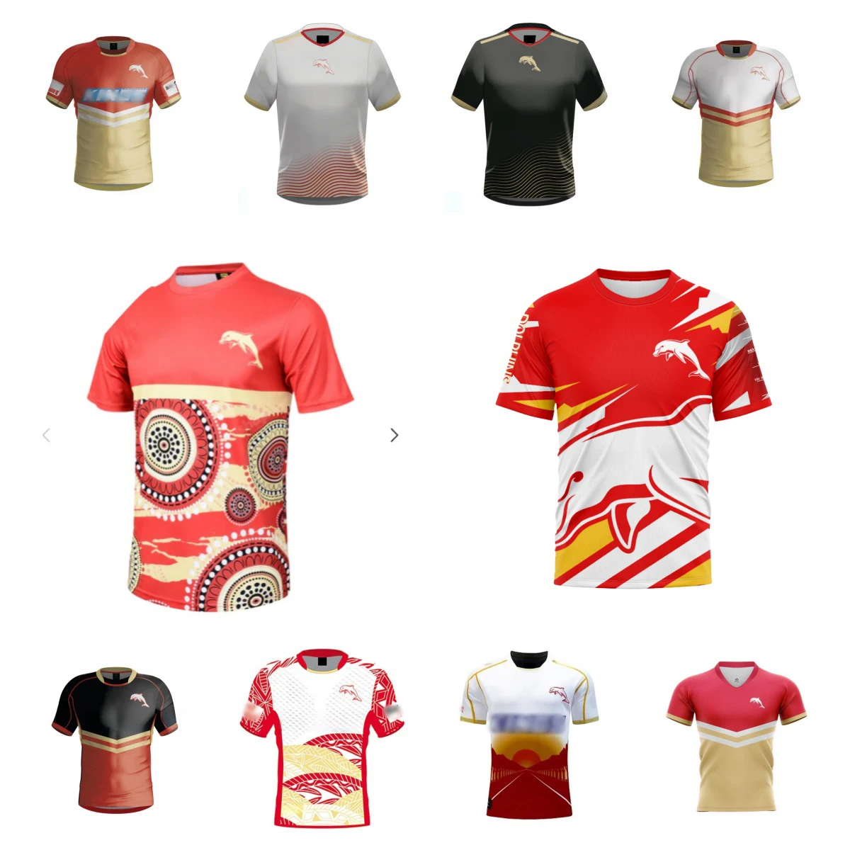 

Dolphins 2024 Rugby Men's Short Sleeves/Local/Home and Away/Training/Legion/High Quality Customizable jerseys