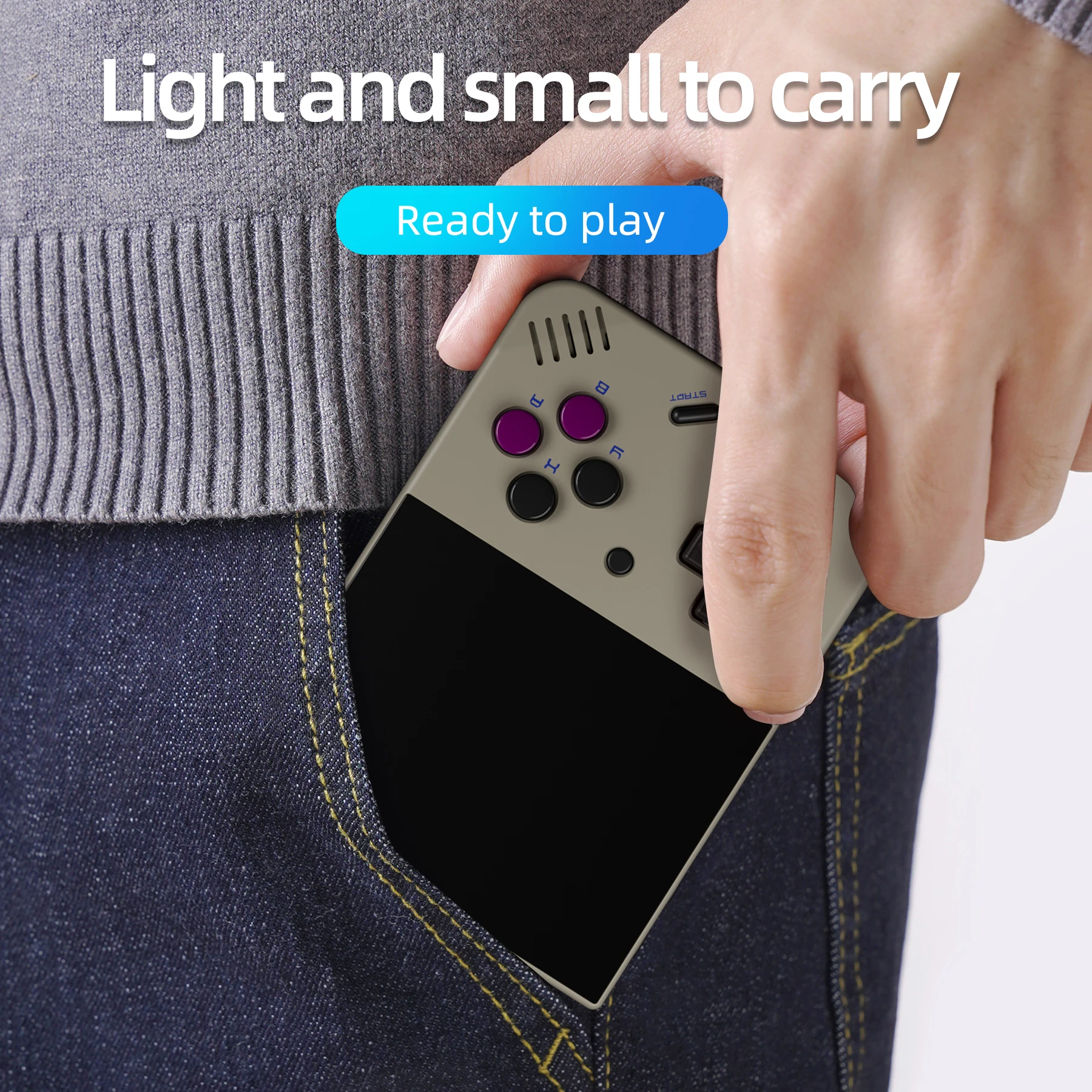 Miyoo Mini+ Retro Handheld Game Console 3.5" OCA IPS Screen 2.5D Narrow Bezel 3000mAh Linux System Portable Gaming Emulator Kids Gif view 5