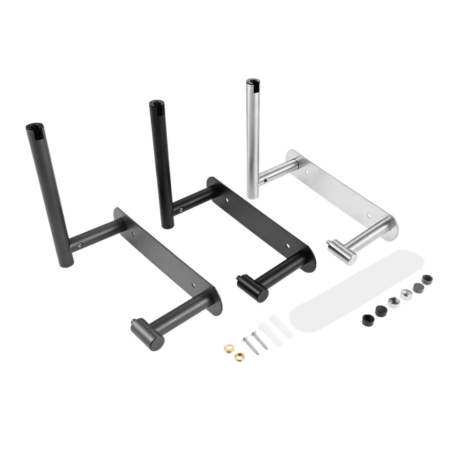 

1 шт. держатель для туалетной бумаги из нержавеющей стали 304, двойной столб, поворотный держатель для туалетной бумаги, настенный диспенсер для туалетной бумаги, 3 цвета