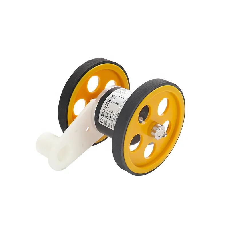 CHBG ZKT5008-GC 50mm 8mm meter wheel Solid Shaft Magnetic Type Incremental rotary dual wheel encoder rotary