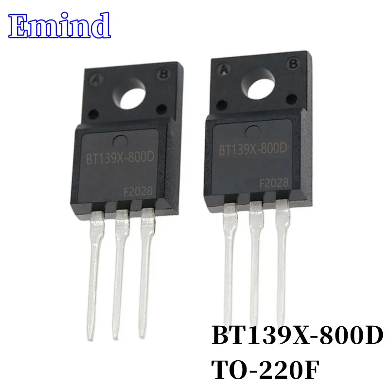 10Pcs BT139X-800D Thyristor TO-220F 16A/800V DIP Triac Large Chip Plastic Package