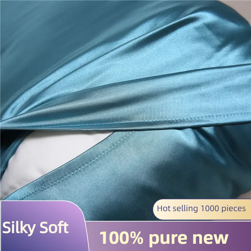 1/2 Stück Satin-Seiden-Kissenbezug für Haare und Haut, Korallen-Kissenbezüge, Standardgröße, Set superweicher Kissenbezug für Zuhause, pflegeleicht – Detail 4