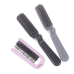 Foldable Hair Comb Portable Boar Bristle Hair Brush Head Massager Travel Combs Hair Styling Accessories