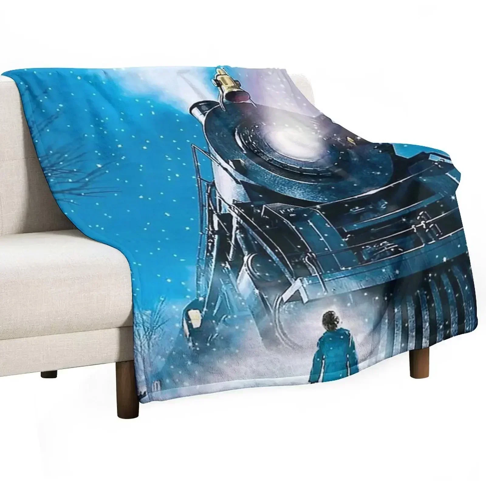 polar express Throw Blanket Beautifuls For Decorative Sofa Sofas Weighted warm winter Thin Blankets