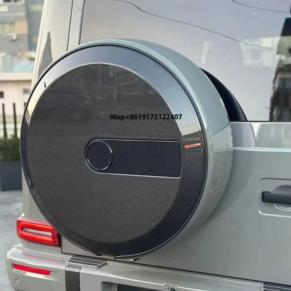 

High Quality 1990-2019y G Class W463 G500 G63 Fit for Car Tyre Cover Dry Carbon Fiber Spare Wheel Tire Cover Cover Wheel Spare