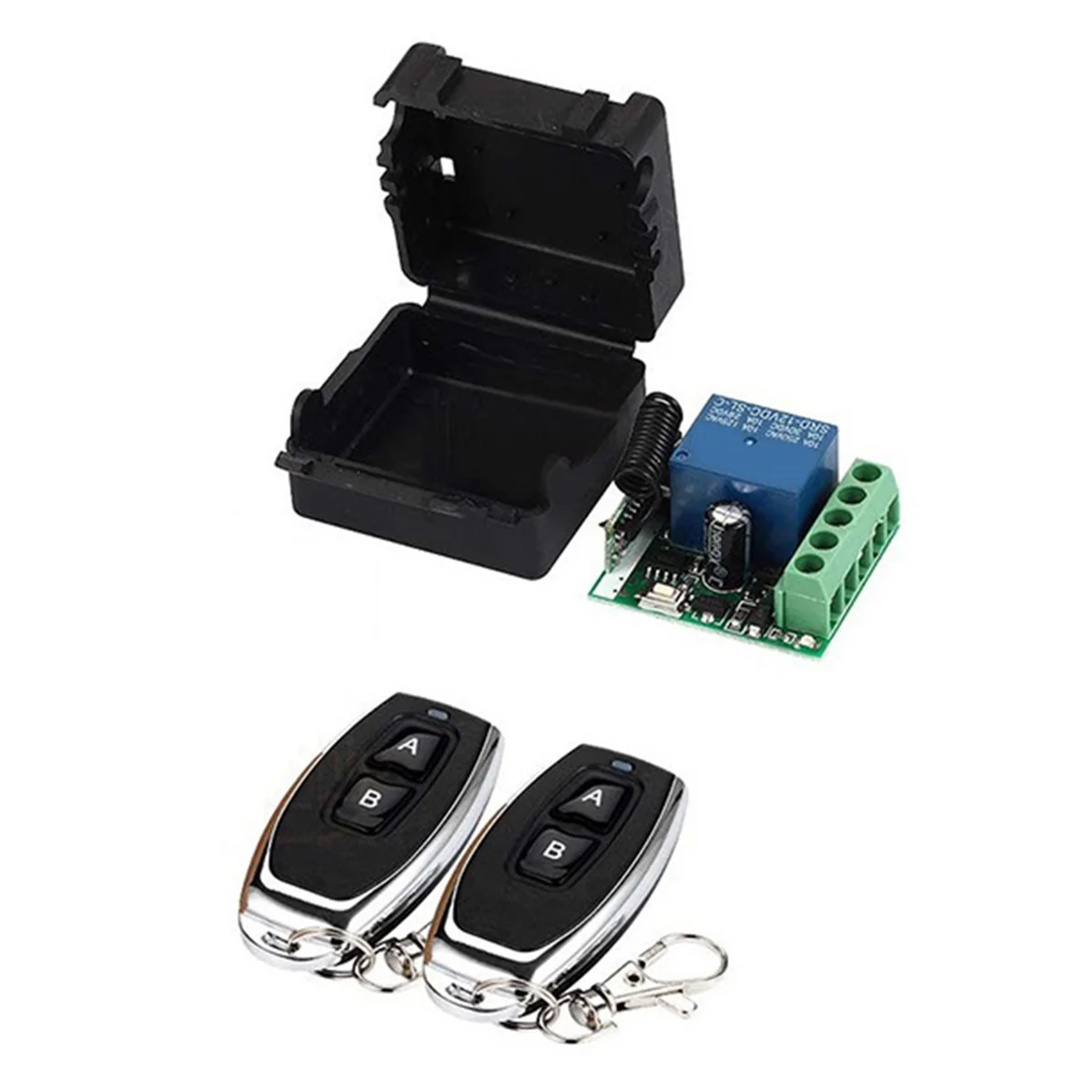 

ABIU-433Mhz Wireless Remote Control Switch Universal DC12V 1CH Relay Receiver Module RF Transmitter 433 Mhz Remote Control