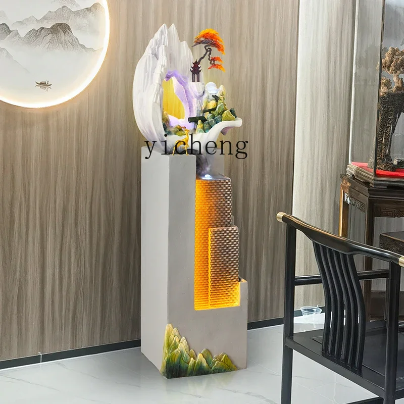 4-10 floor ornament circulating water fountain light luxury living room entrance decoration home decoration accessories