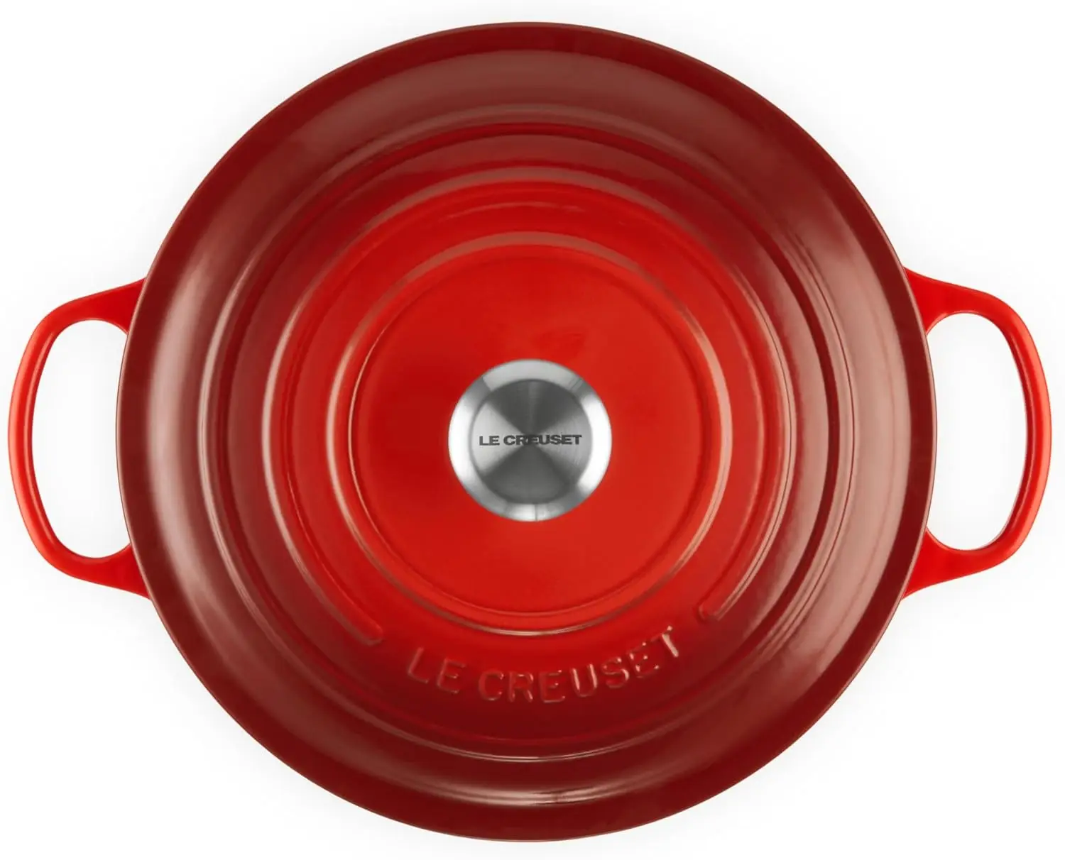 Le Creuset Enameled Cast Iron Signature Round Dutch Oven, 7.25 qt., Cerise