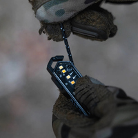Wind Rope Buckle Light IPX4 Waterproof Wind Rope Warning Light Stepless Dimming Tent String Lamp for Outdoor Camping Picnic