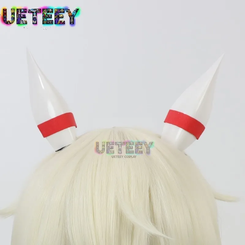 UETEEY Game Uma Musume Pretty Derby Win الاختلاف شعر مستعار تأثيري آذان ذيل هالوين زي الدعامة الشعر الاصطناعية مقاومة للحرارة
