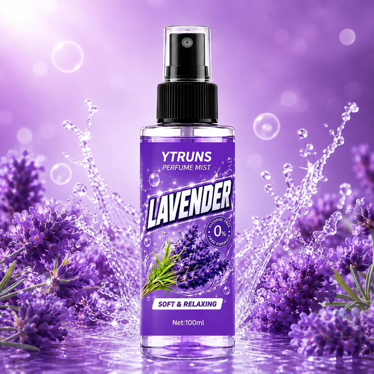 Lavender Perfume Spray, Sweet Creamy Fragrance, Long Lasting Light Scent for Daily Wear, Dates, Office, Parties and Travel