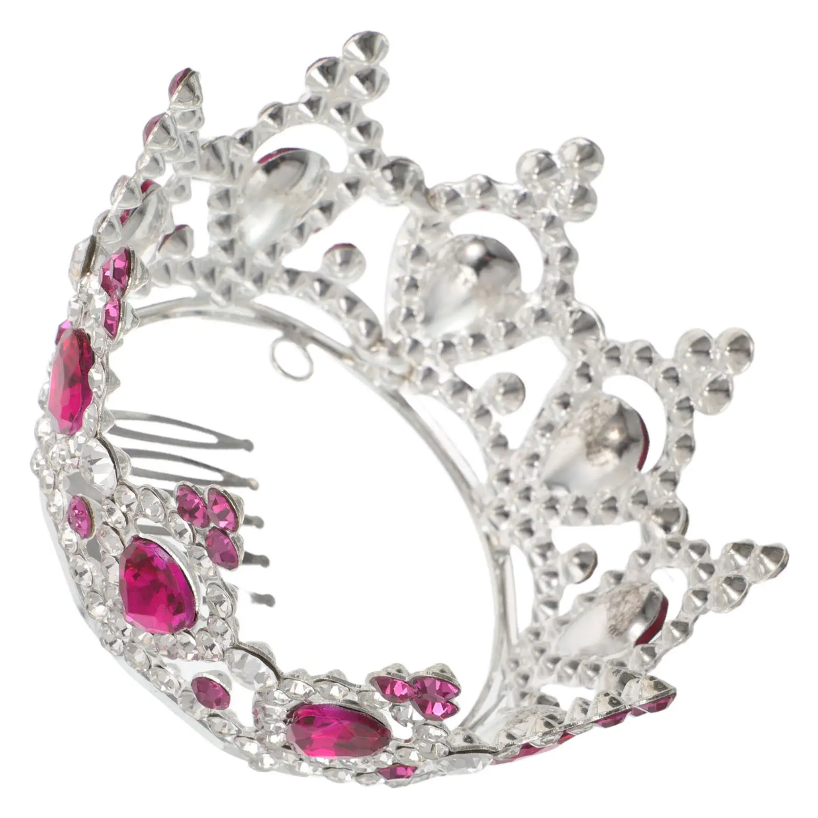 

Mini Rhinestone Tiara Crown Comb Toddler Girls Birthday Party Princess Crown Headpiece Dress Up Accessory Tiara for Little Girls