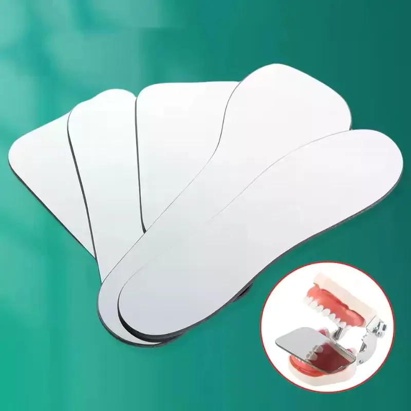Dental Double Sided Glass Reflector Mirrors High Clarity Scratch Proof Heat Resistant For Dentist Clinic Teeth Checkup Treatmen