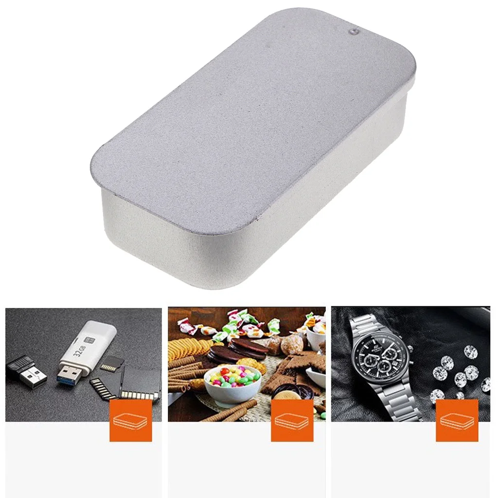 Rectangular Slide Top Tin Containers  DIY Lip Balms, Solid Perfumes, Geocache, Storage Survival Kit  Slider, Sliding Top