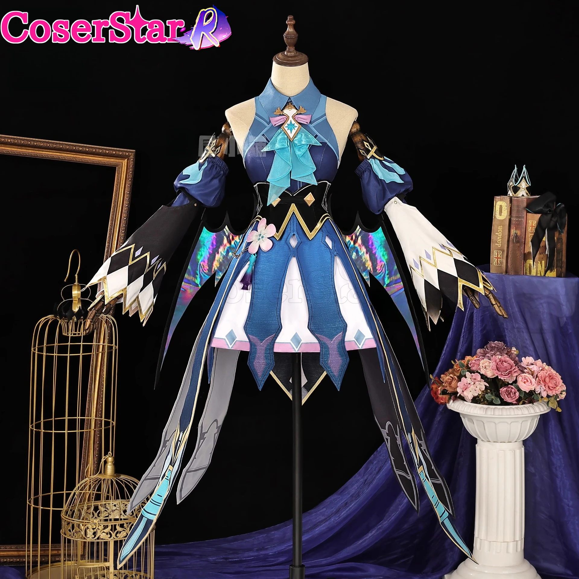 

CoserStar-R Honkai Star Rail Cerydra Cosplay Costume Dress Role Play Outfit Halloween Party Uniform Wigs