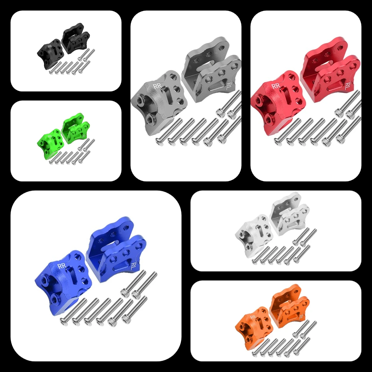 

GPM Alloy Rear Axle Mount Set For Suspension Links For AXIAL 1/10 RBX10 Ryft