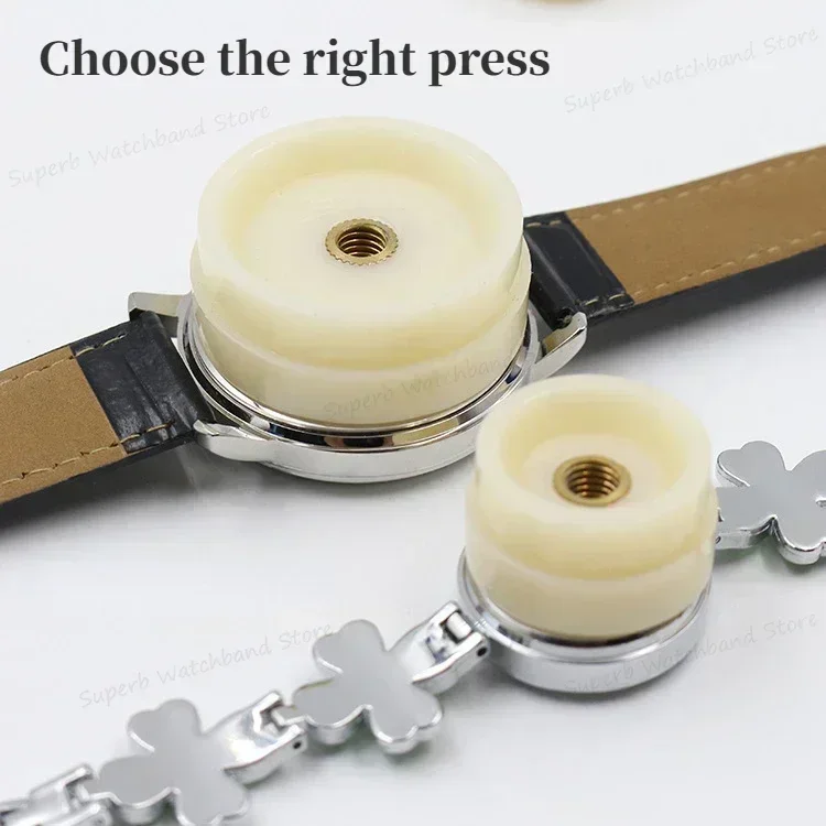 時計修理ツールセット,ナイロンケース,滑り止め,プレスキット,12個