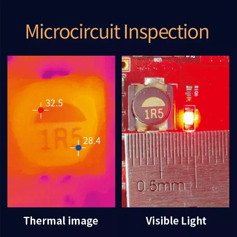 Infiray T2L T2S Plus Mobiele Telefoon Warmtebeeldcamera Pcb Circuit Defect Test Tool Thermometer Thermische Camera Voor Android Type-C