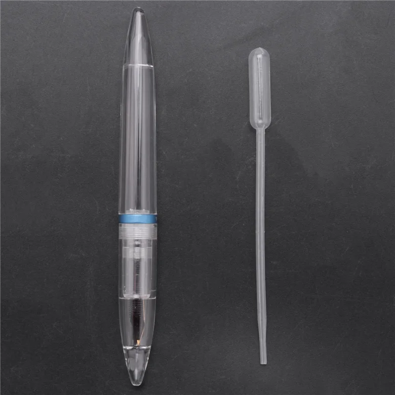 

J1UL1N 3X 0.5Mm Nib Fountain Pen With Eyedropper High Capacity Transparent Pens School Supplies For Student Writing