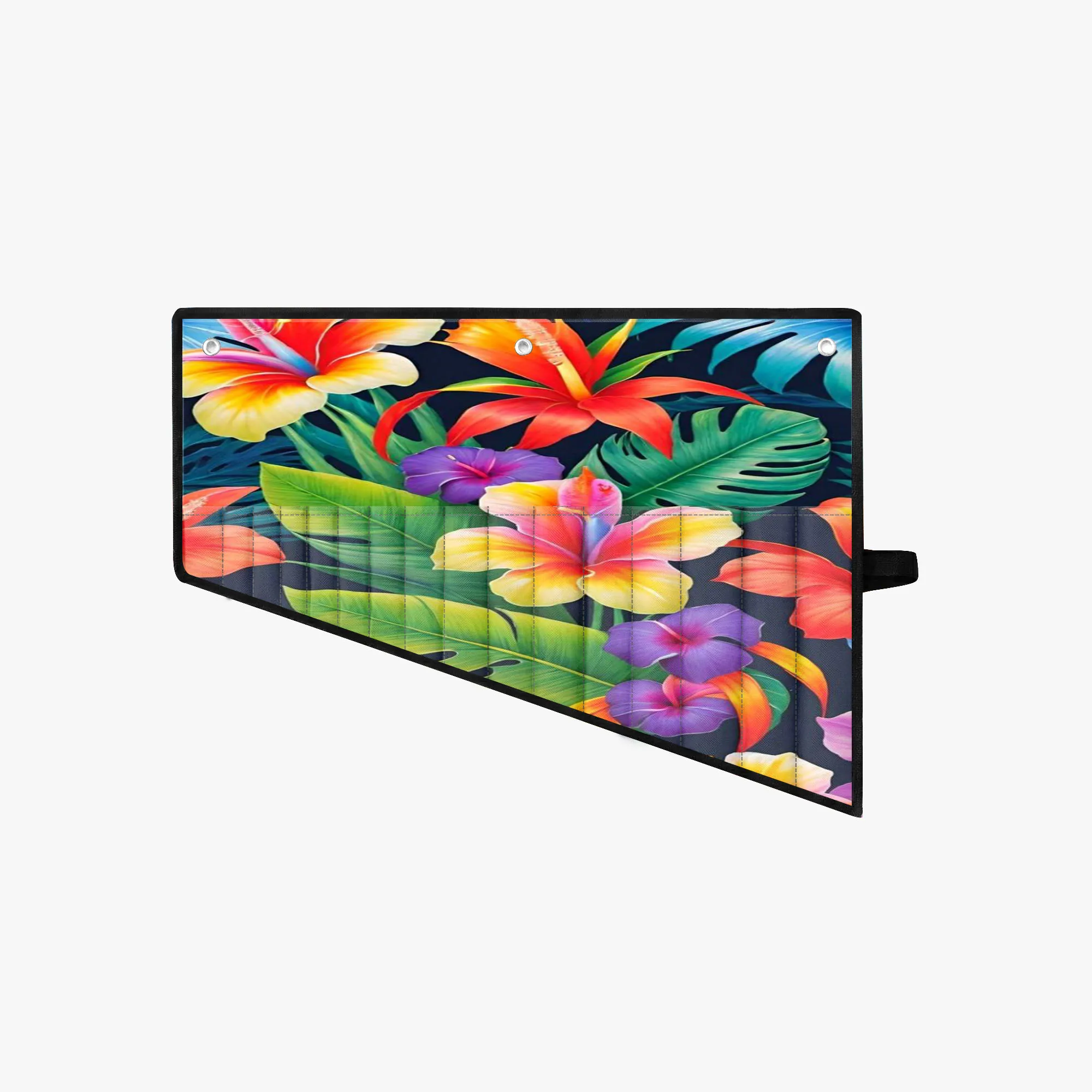 Island Tribe Flower And Plant Design Custom Tool Kit Pattern Portable Outdoor Tool Storage Bag Retro Art Design Home Decoration