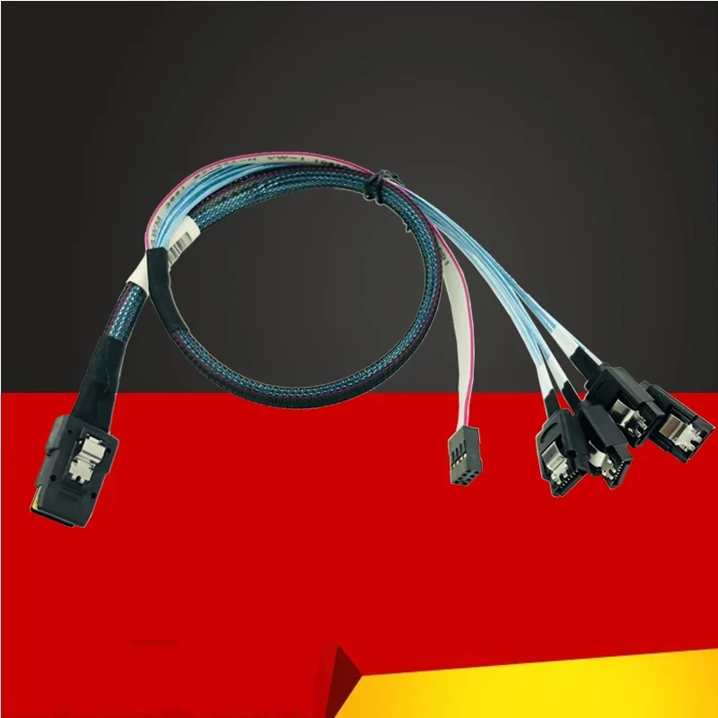 

58cm Digital Mini SAS SFF-8087 36 PIN to 4 SATA 7 PIN HD Splitter Breakout Cable MINI SAS 36P TO 7 PIN SATA Reverse Cable Gadget