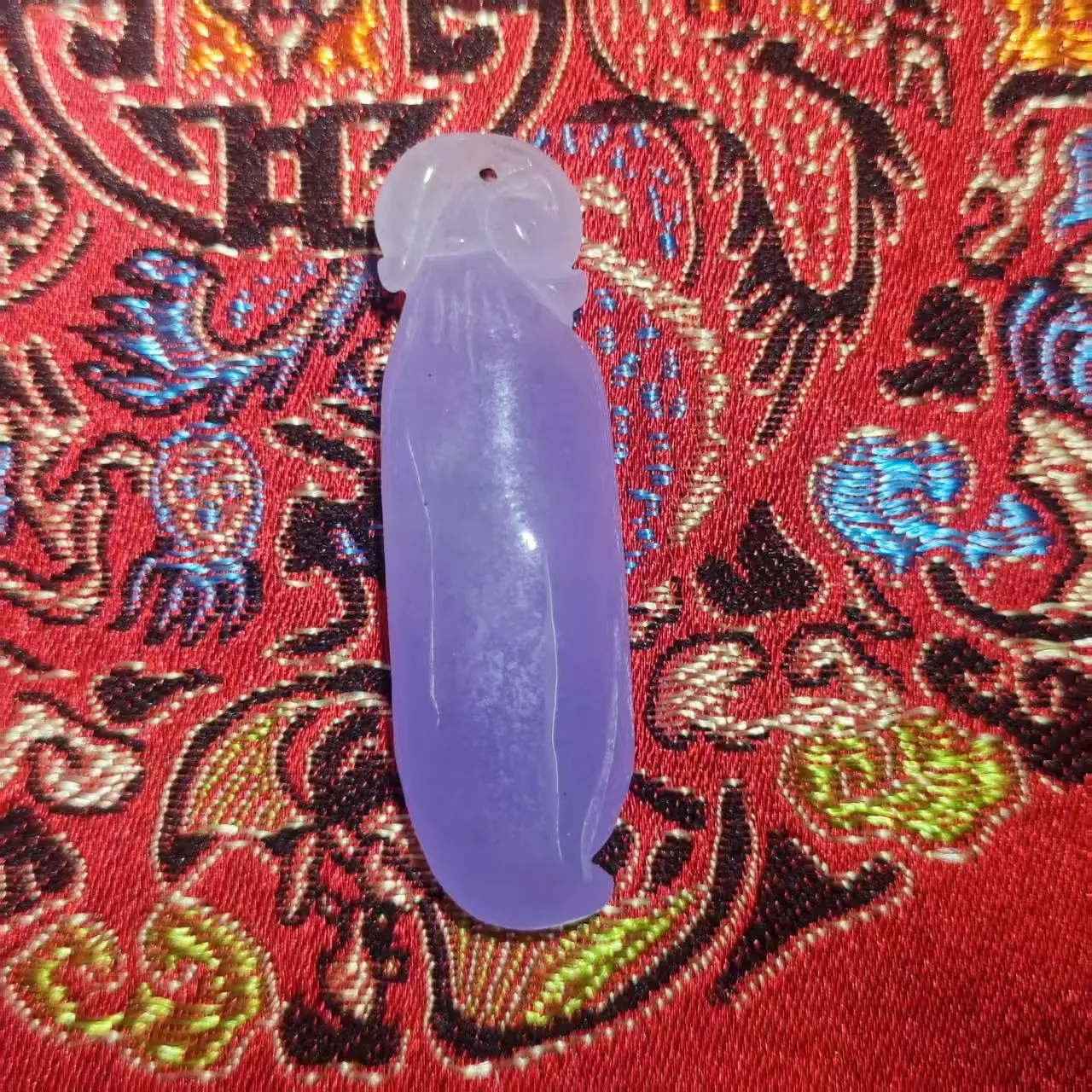 1pcs/lot Natural Jadeite Jade Carved Chinese Classical Pendant Plant leaves fruits Purple green beautiful jewelry folk-custom