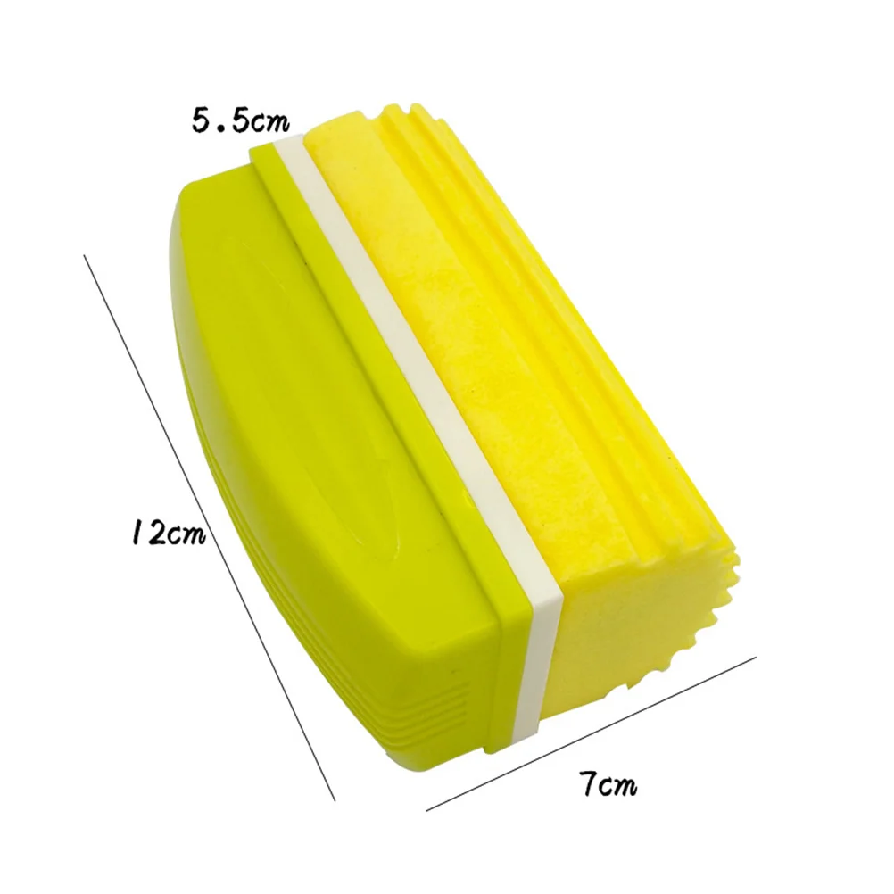منظف ممحاة السبورة البيضاء الفاخر، صغير الحجم، سهل الحمل، للاستخدام اليومي، قبضة مريحة، أداة تنظيف المكتب باللون الأصفر #3