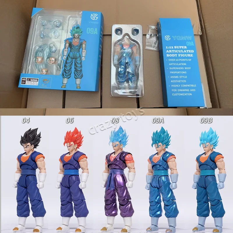 【In Stock】Ygmw Studio Octoys Dragon Ball Ultra Blue Vegetto 09A 09B NYCC Color Matching Action Figure Anime Model Collectible