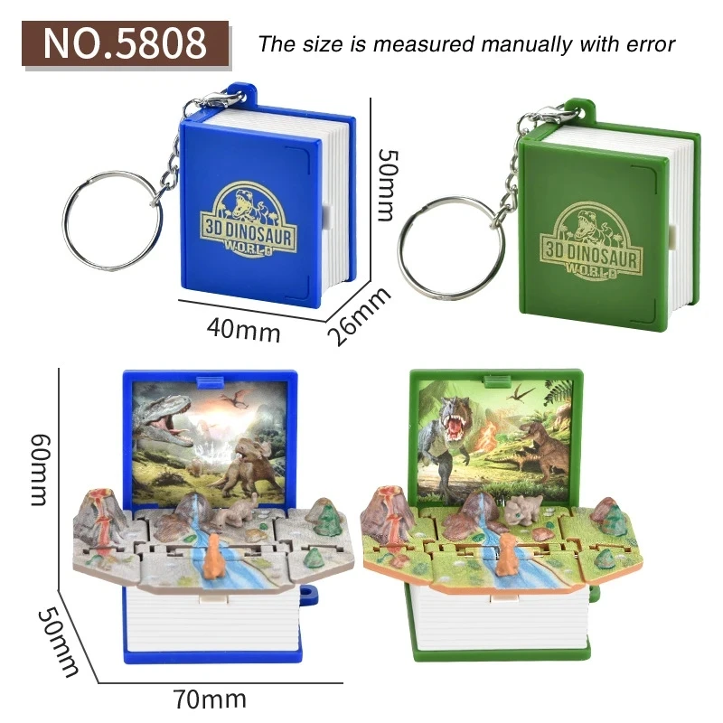 Newest Cartoon Animal Cute 3D Creative Bookmarks Funny Stationery Book Dinosaur Book Space Book The Best Gift For Children