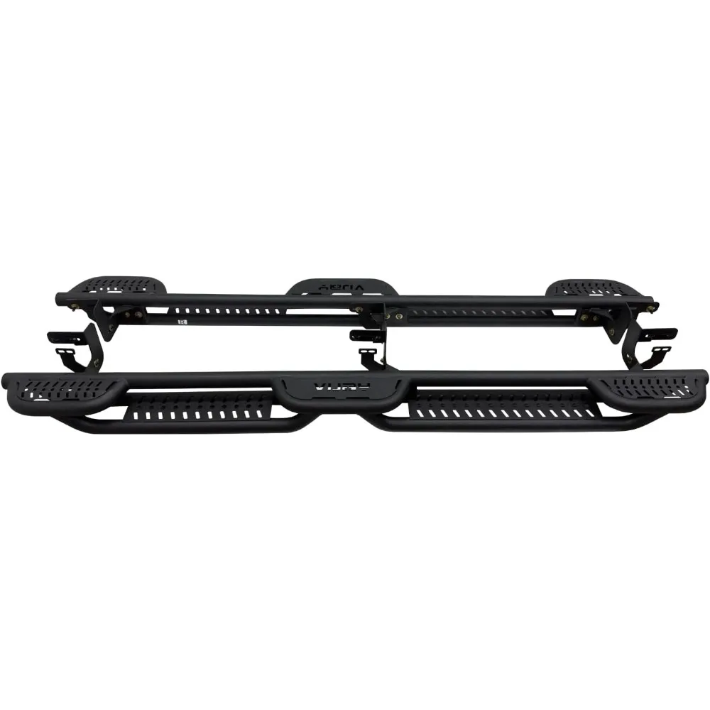 Pedane in acciaio per Dodge Ram 2500/3500 Crew Cab Nerf Bar e gradino laterale 2010-2024 (trama nera)
