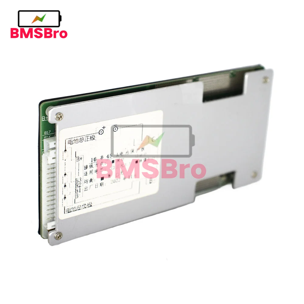 BMS 16S 45A 48V Lifepo4 Battery Balancer Equalizer Charge Board Short Circuit Protection Common Port for EBike Escooter