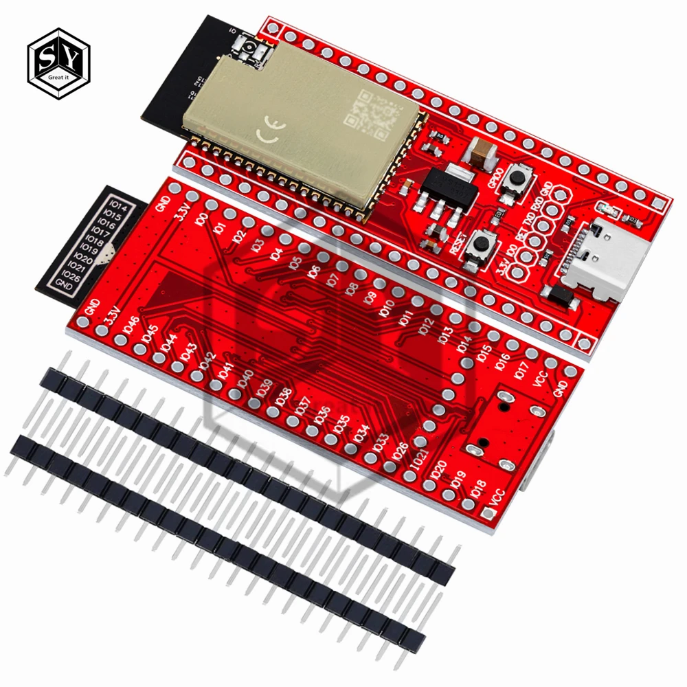 Type-C USB ESP32-S2-WR-00.M ESP32-S2 مجلس التنمية واي فاي MCU وحدة وحدة لاسلكية 32 بت قلب واحد لاردوينو