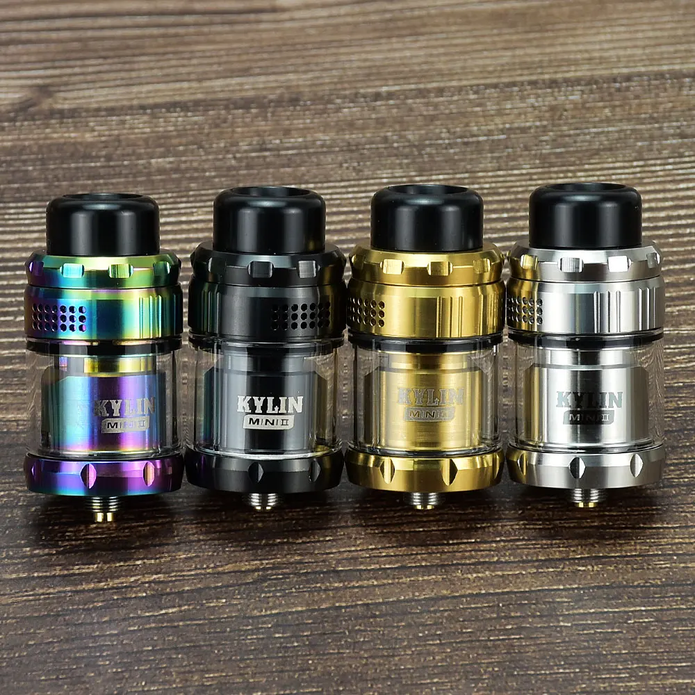Kylin Mini V2 هيئة الطرق والمواصلات البخاخة vape خزان واحد لفائف 3 مللي/5 مللي هيئة الطرق والمواصلات 24.4 مللي متر 316ss إعادة البناء vape هيئة الطرق والمواصلات خزان السجائر الإلكترونية vs زيوس X هيئة الطرق والمواصلات