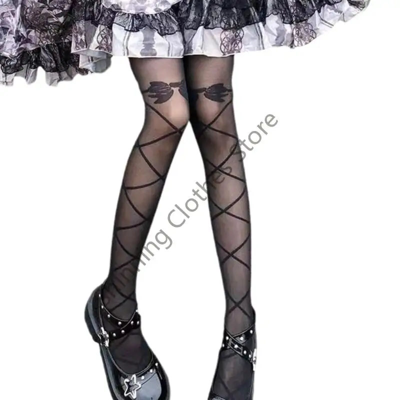 M68A الجوارب الشفافة عالية الخصر، جوارب طويلة، جوارب حريرية، تحكم في الجوارب العلوية #5