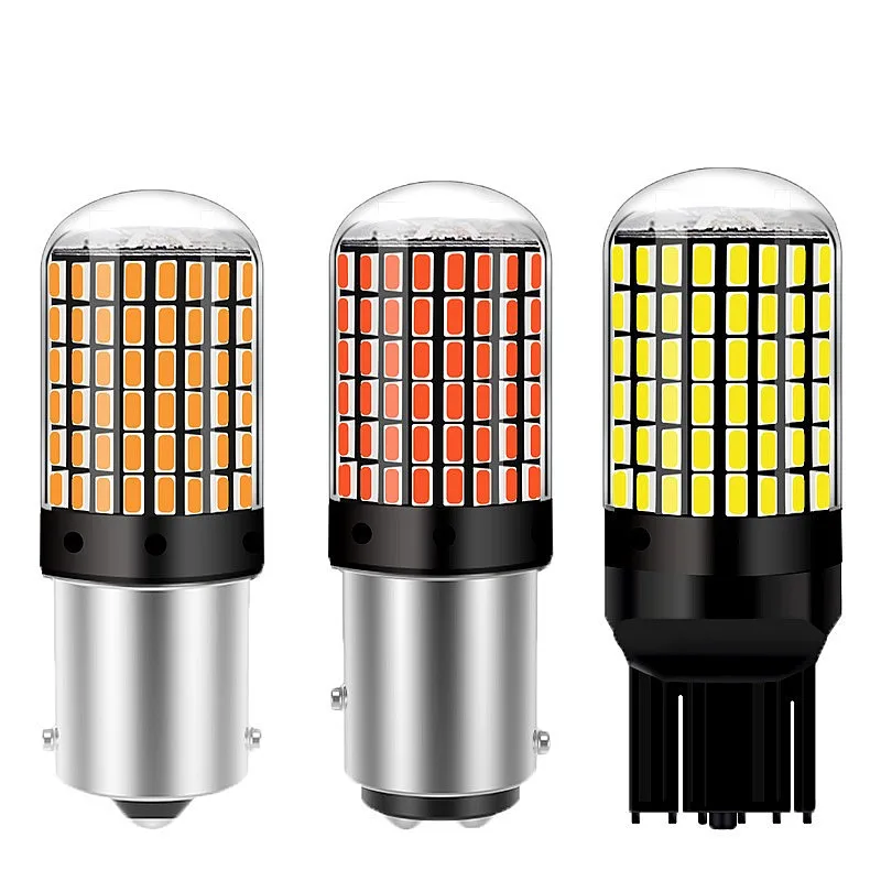 Car LED Turn Signal Decoding Anti-Flash 1156 1157 3014 144SMD T20 7443 Brake Light