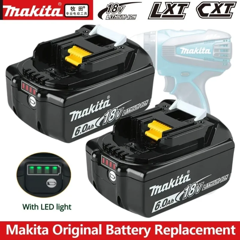 Makita BL1860 18650 Rechargeable Battery 18V 6.0Ah Lithium for Makita 18v Battery BL1840 BL1850 BL1830 BL1860B LXT Power Tool