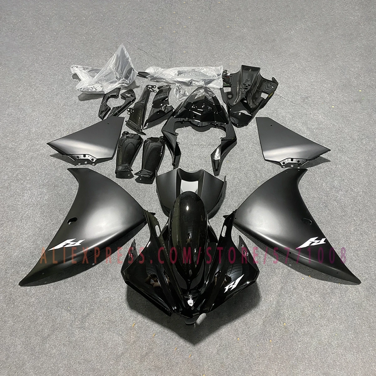 For YZF R1 2012 2013 2014 Full Fairing Kit ABS Plastic Custom Painted Fairings Bodywork Cowl Panels Carbon Fibre Color