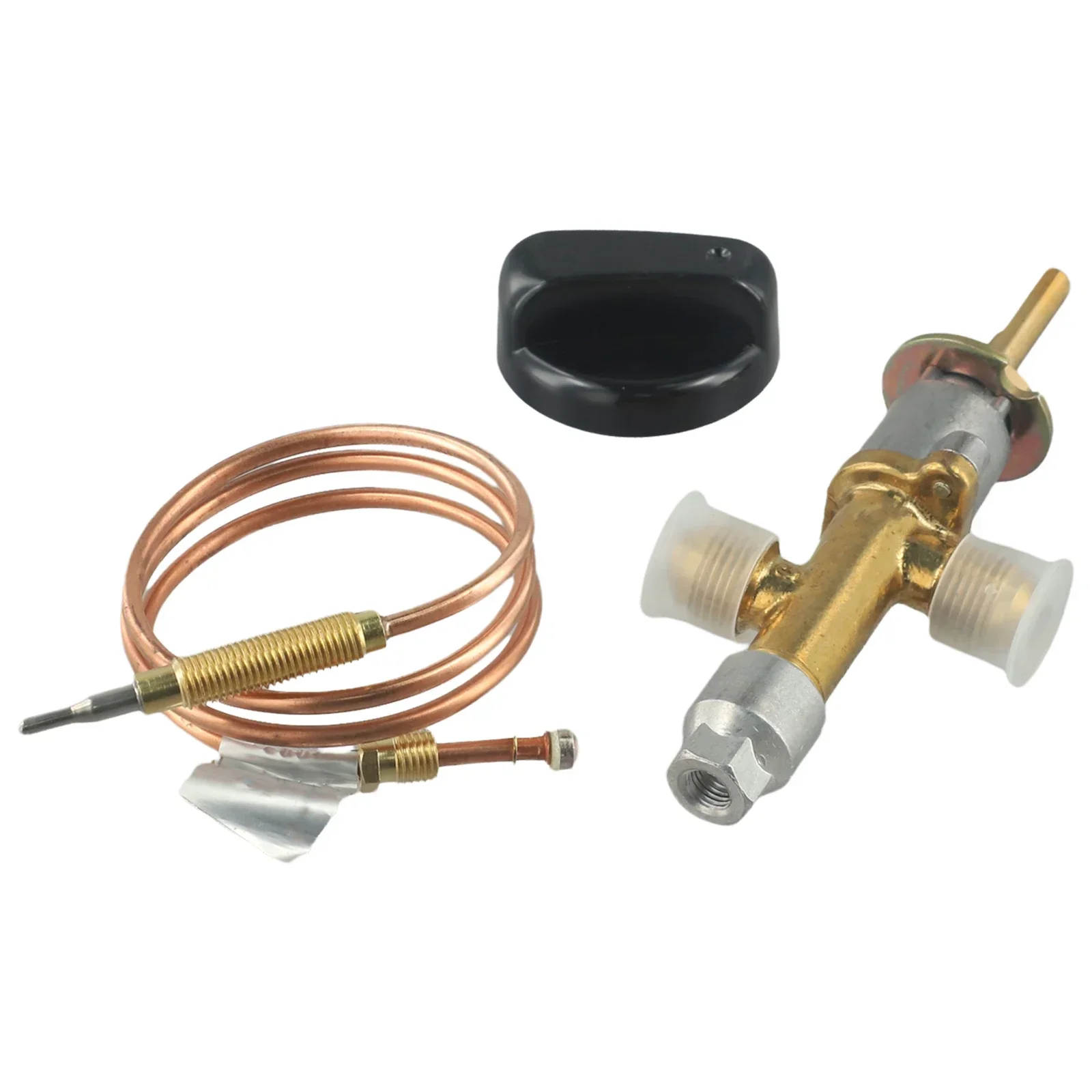 

Premium Gas Patio Heater Valve Replacement Kit Suitable for Low Pressure Heaters BBQs Ovens 900mm Copper Inlet Tube