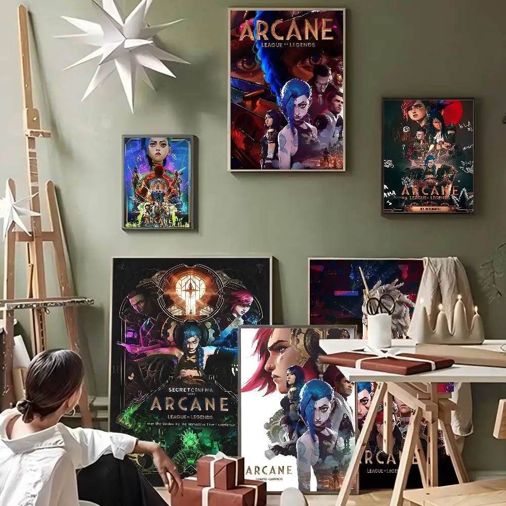 Anime A-Arcane Good Quality Prints And Posters Waterproof Paper Sticker Coffee House Bar Posters Wall Stickers