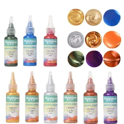 Peinture acrylique Golden Pearl, 14 couleurs, métal, peinture des scanner, modèle de bricolage, coloration, liquide étanche, bouteille illac, 60 ml, 100ml