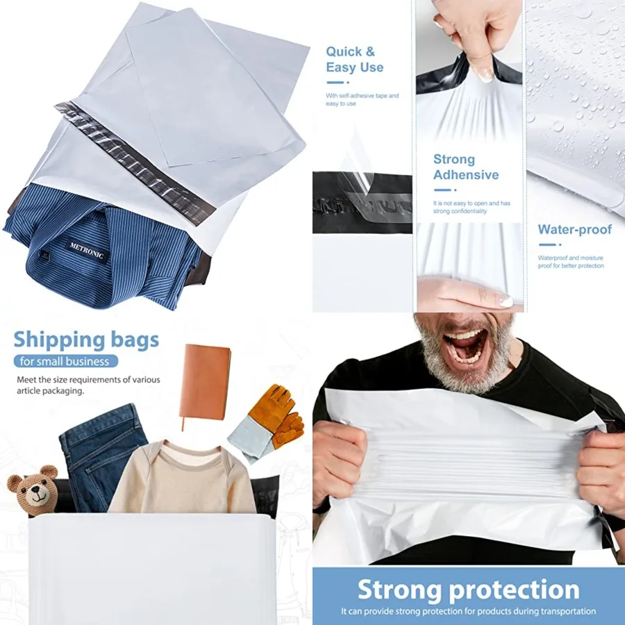 

Poly Mailers 14.5x19 100 Pack, Large Shipping bags Self-Seal Shipping Envelopes, Packaging Envelope for Small Business, Boutiqu