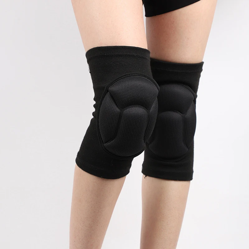 1 Pair Sports Thickening Knee Pads Volleyball Extreme Sports Kneepad Brace Support Dancing Anti collision Elastic Knee Protector