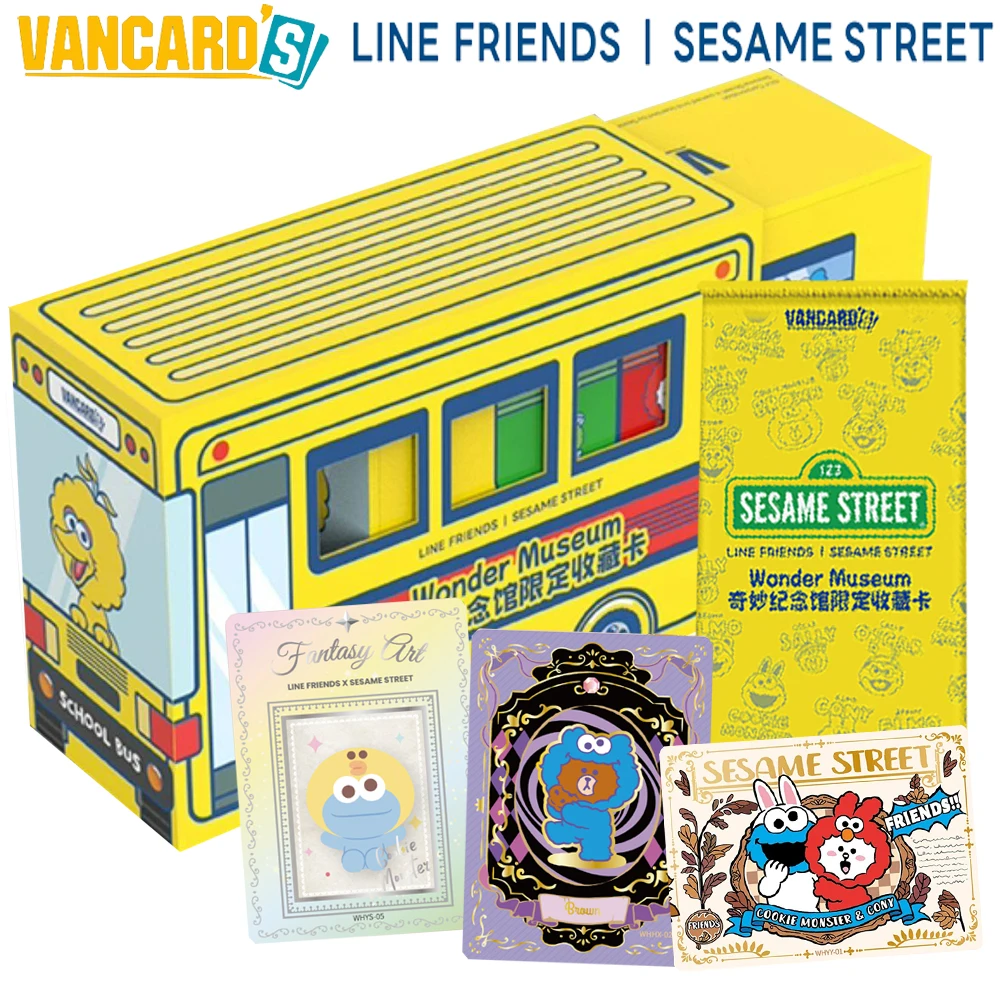 

Original VANCARD'S Sesame Street Wonder Museum Rare Limited Collection Cards Comedy Anime Cartoon Character Exquisite Cards Gift