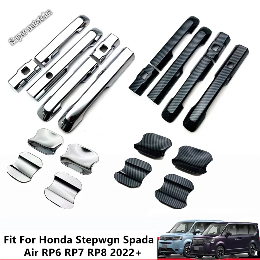 

Car Outer Door Handle Bowl Decorative Cover Trim For Honda Stepwgn Spada Air RP6 RP7 RP8 2022 2023 2024 ABS Chrome Accessories