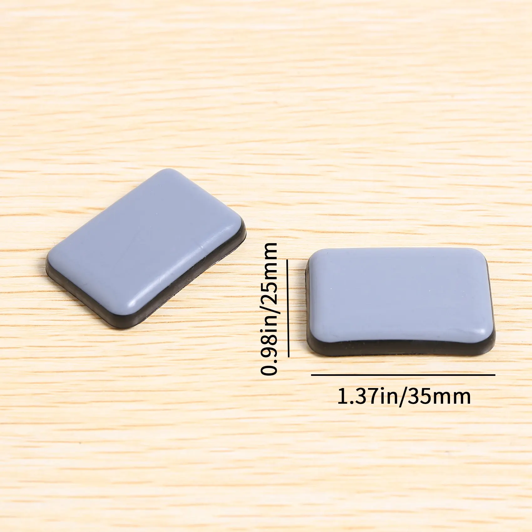 【24 ساعة للبيع!】24 قطعة من مزلقات الأثاث والطائرات الشراعية للأثاث المتحرك السجاد 25 × 35 مم طائرات شراعية للأثاث ذاتية اللصق