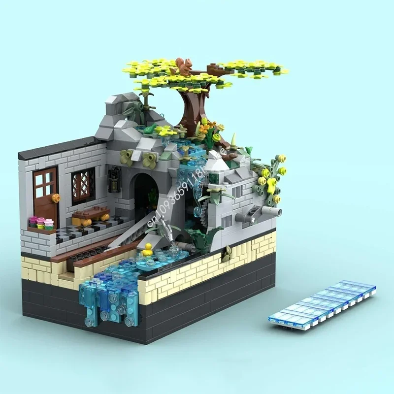 

926pcs MOC Interactive playground the train kid Model Building blocks Christmas gift Construction DIY creative toys idea Brick