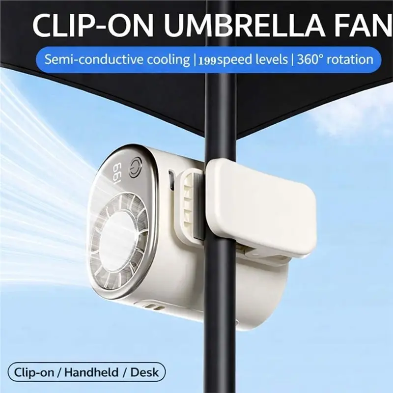 

Portable Waist Fan With Secure Clip Air Conditioner Fan With LED Display For Home Travel Camping Cooling Mini Fans-[2026 Parts]