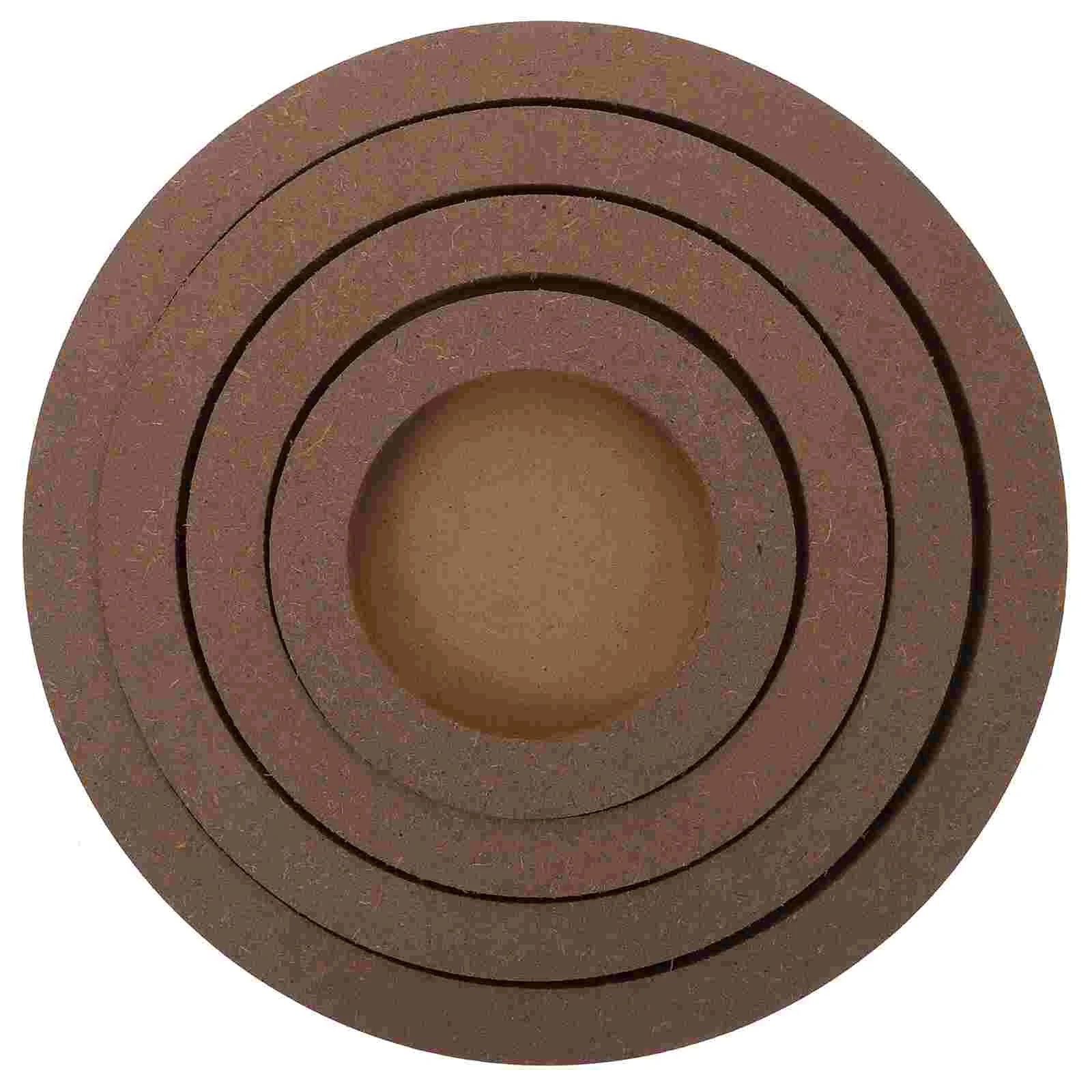 

4 Pcs DIY Clay Picture Frame Polymer Without Cooking Photo Wall Frames Bats for Pottery Wheel Practical Wooden Holder Office