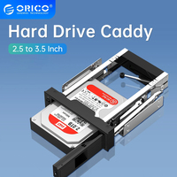 ORICO Hard Drive Caddy 3.5 to 2.5 inch Stainless Internal Hard Drive Mounting Bracket Adapter 3.5 inch SATA HDD Mobile Frame